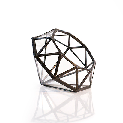 Diamond Terrarium (Black, Small)