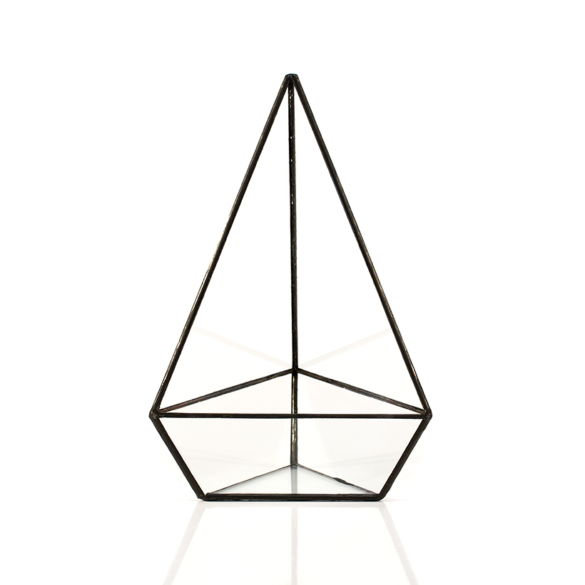 Triangle Terrarium (Black, Tall)