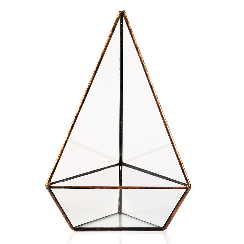 Triangle Terrarium (Copper, Tall)
